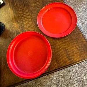 Set of 4 Tupperware Serve n’ Seal Red